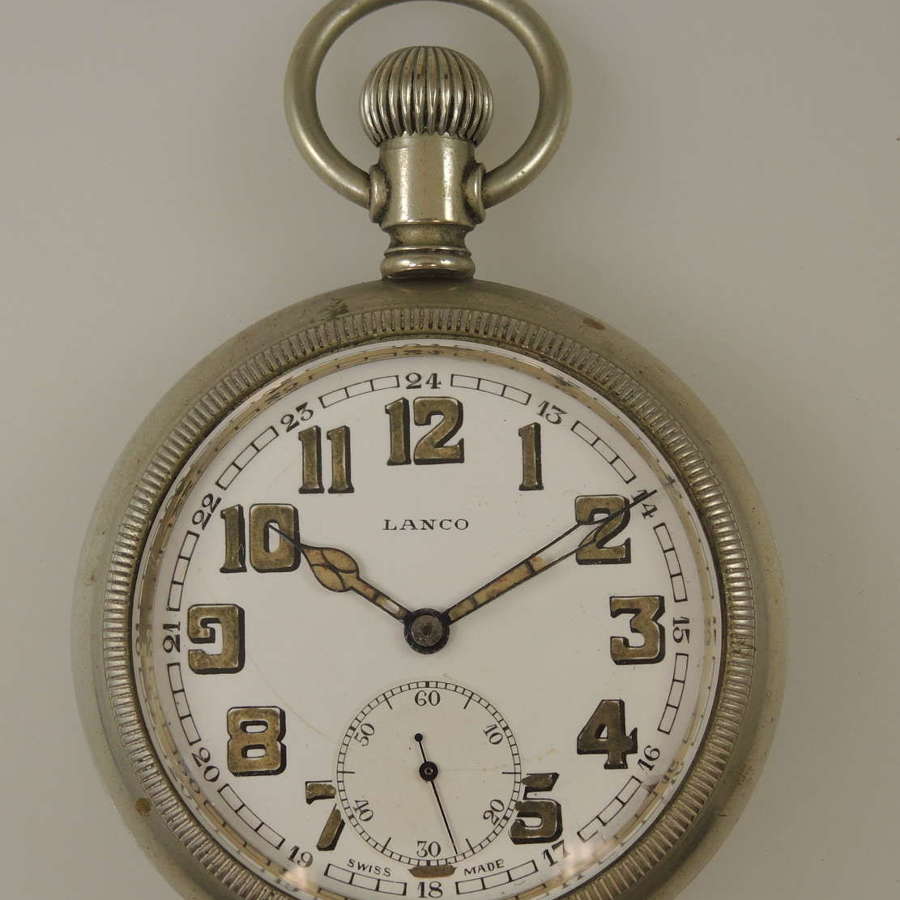 Rare South African military pocket watch by Lanco c1940