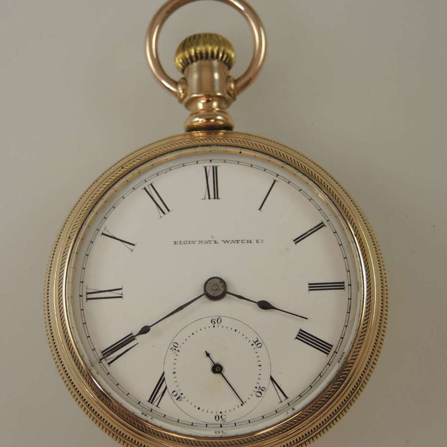 Beautiful gold plated Elgin pocket watch c1911