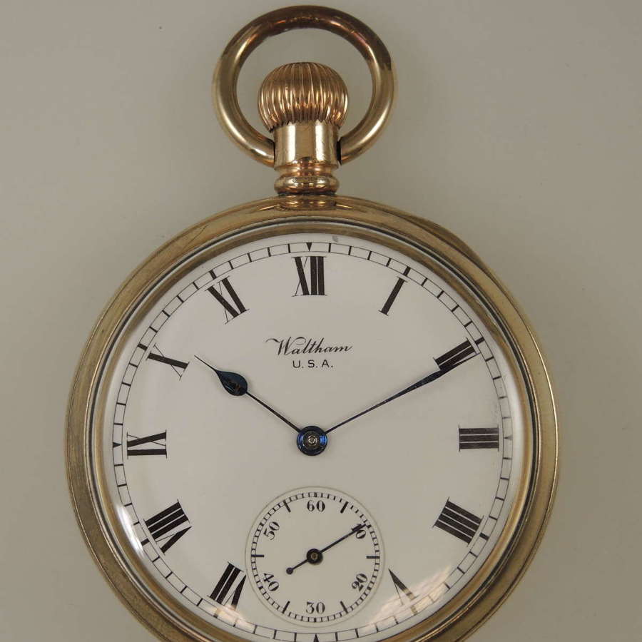 Antique pocket watch by Waltham c1909