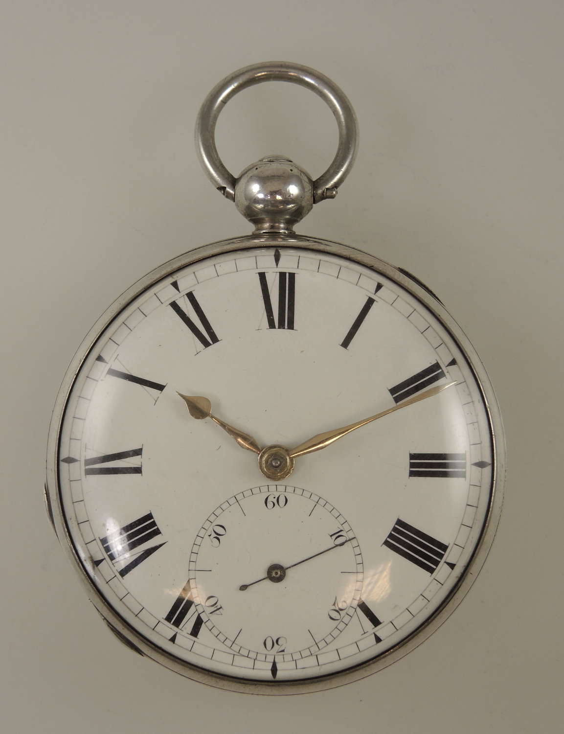 English silver MASSEY III fusee pocket watch. Aldred, Yarmouth c1826