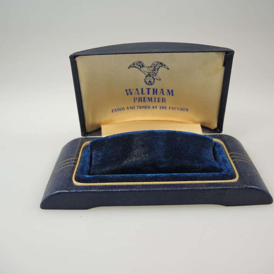 Waltham Premier wrist watch box c1930