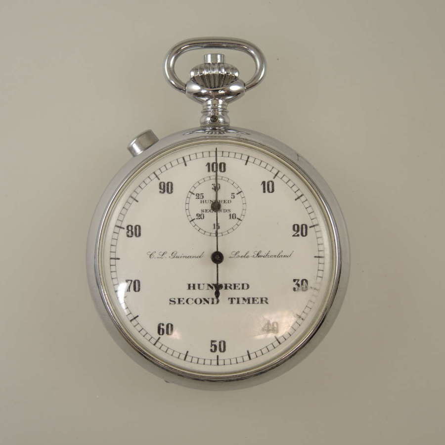 Split Seconds Stop Watch. Rattrapante by Guinard c1950