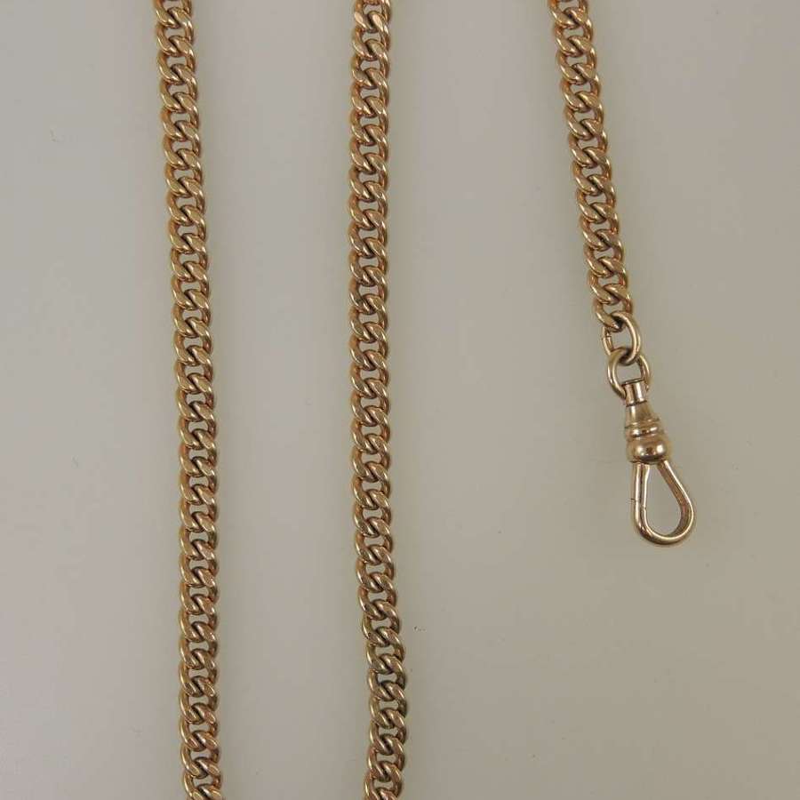 Superb example of a 12K gold filled pocket watch chain c1910