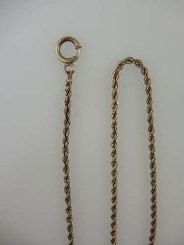 Fine gold plated pocket watch chain c1923