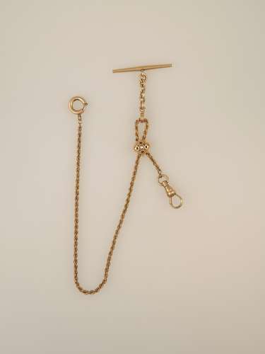 Rare Victorian adjustable pocket watch chain 1890