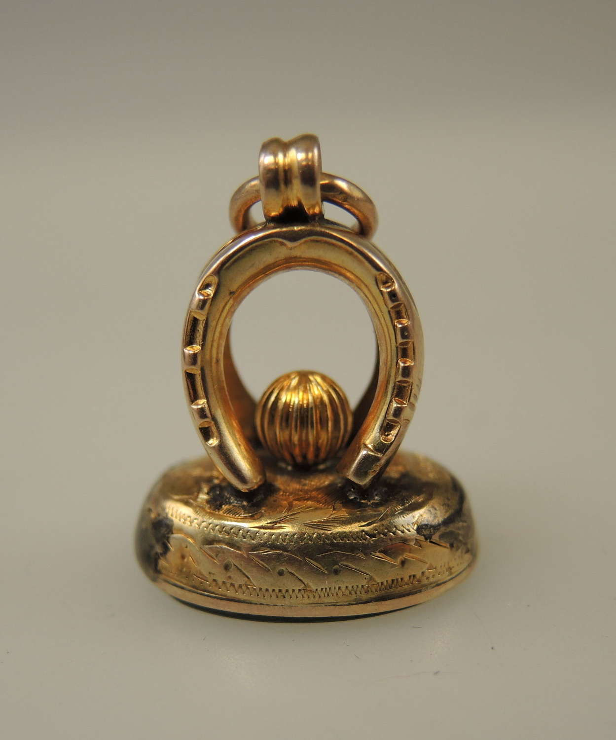 Solid 9K gold seal c1890