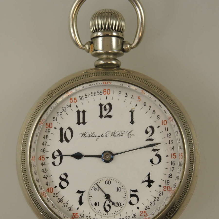 18s 17J Washington Watch Co Liberty Bell Illinois pocket watch c1912