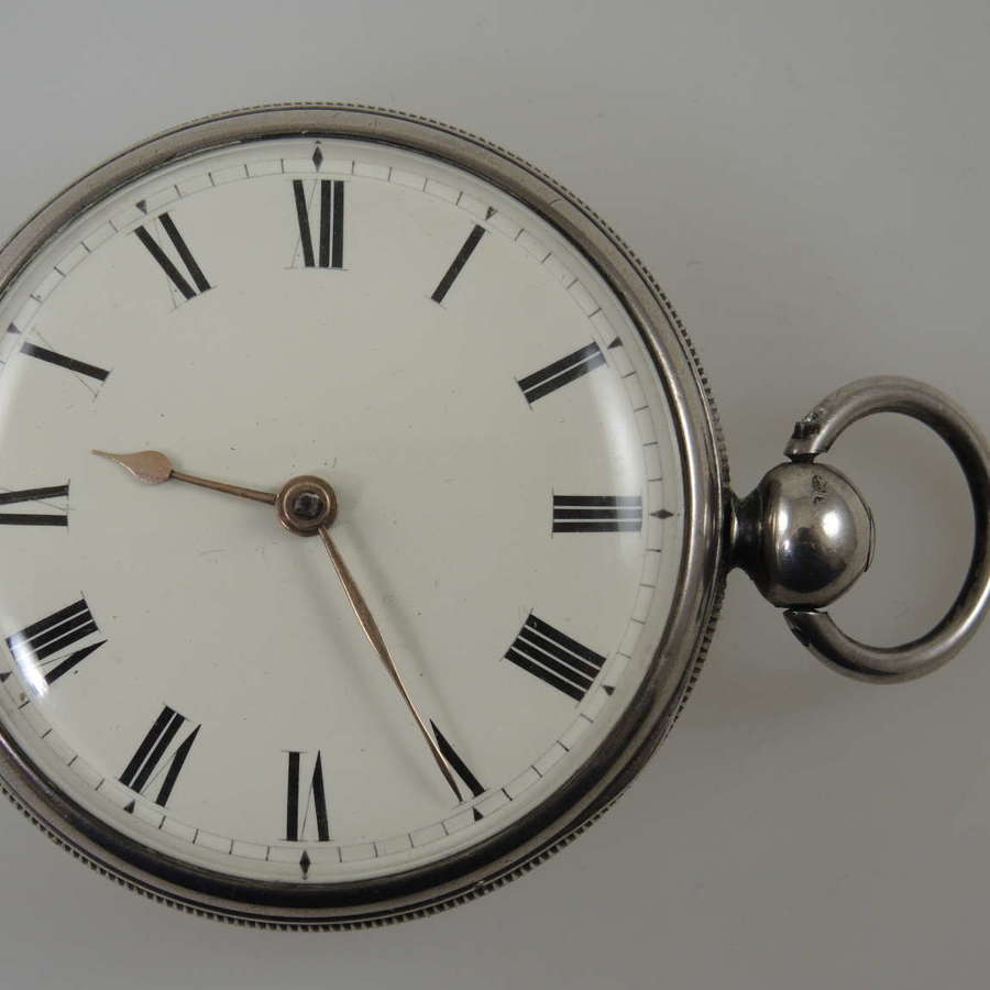 English silver Fusee cylinder pocket watch by Tregent c1830