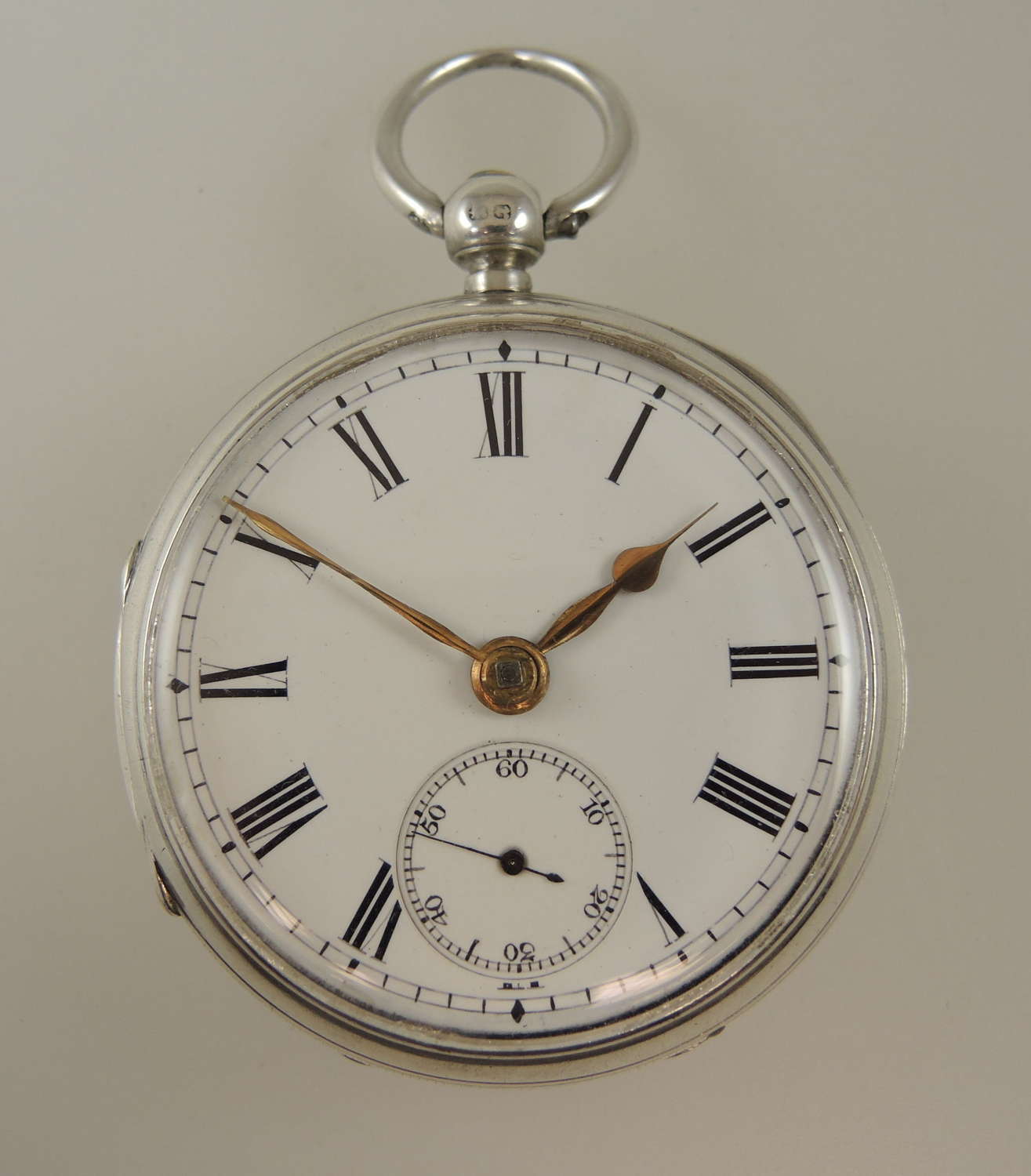 English silver pocket watch by Johnston, Edinburgh c1891