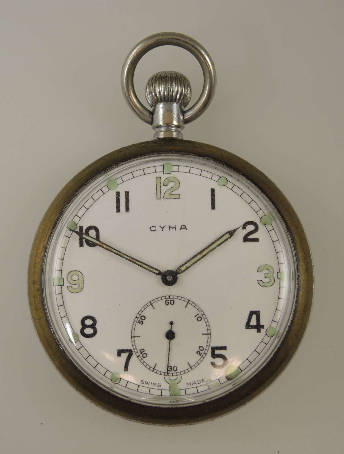 British WWII military pocket watch by Cyma c1940