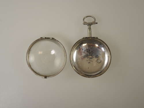 English silver KW verge inner case c1805