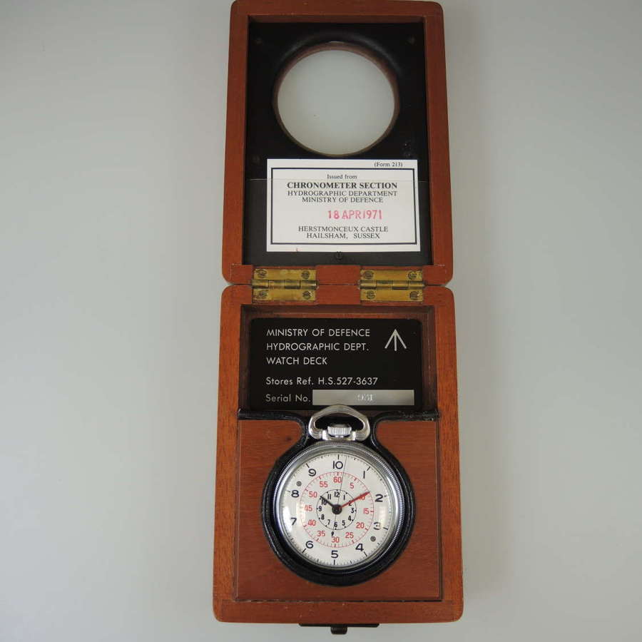 Military Hamilton 3992B HS3 deck watch with Decimal dial c1940