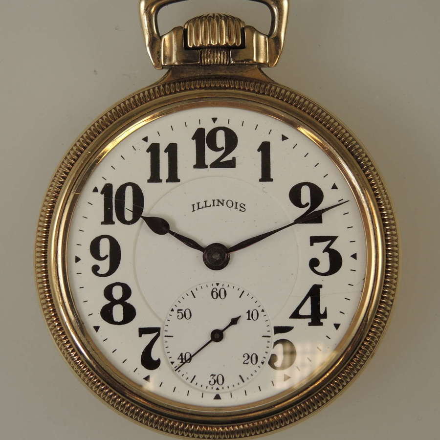 Rare 16s 21J Illinois Bunn Special 60 Hour pocket watch c1928