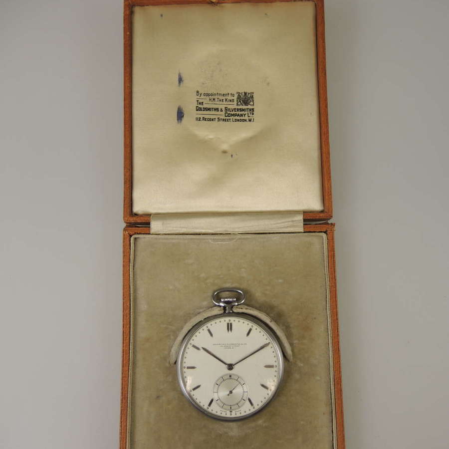Vintage IWC International Watch Co Pocket Watch C.77 c1917