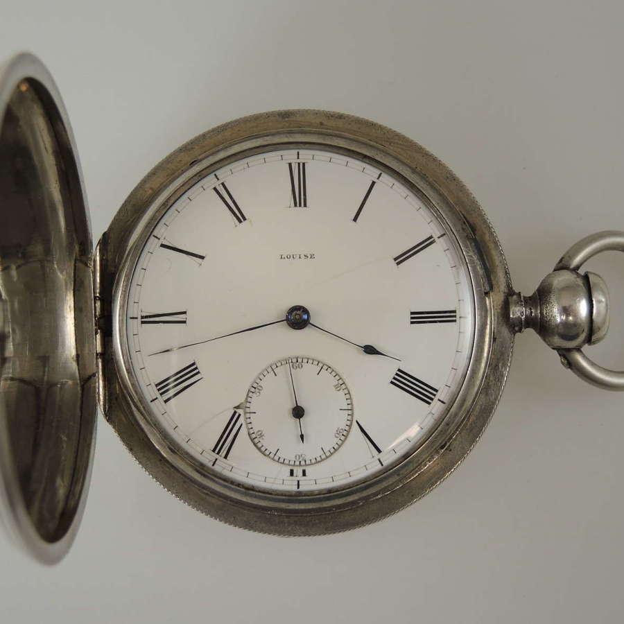 Rare silver cased E Howard & Co Series II pocket watch c1860