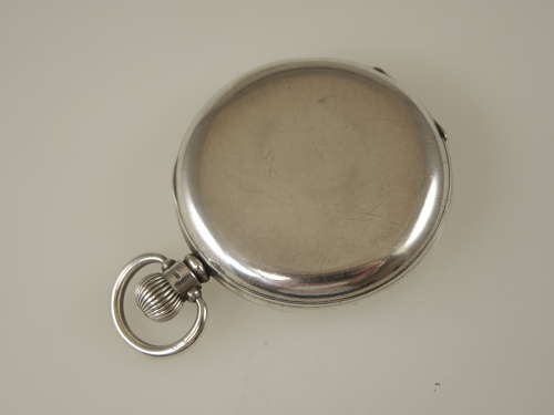 English silver full hunter pocket watch c1931
