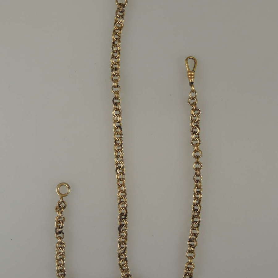 Victorian DOWNTON ABBEY Style pocket watch chain c1880