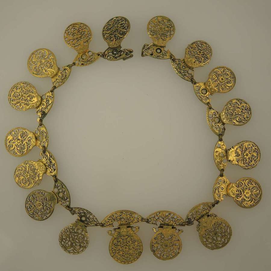 Lot of 17 watch-cocks in the form of a necklace c1720-1810