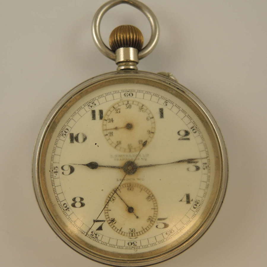 Swiss chronograph pocket watch. Sold by S. SMITH London c1890