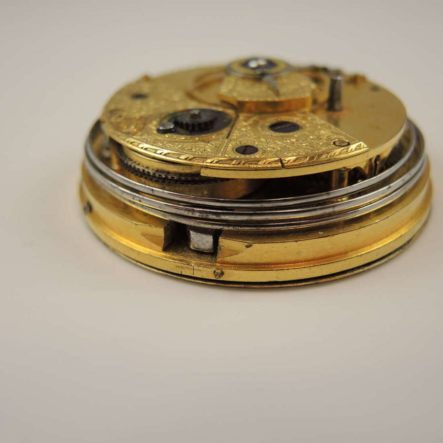 English Cylinder REPEATER pocket watch movement c1835