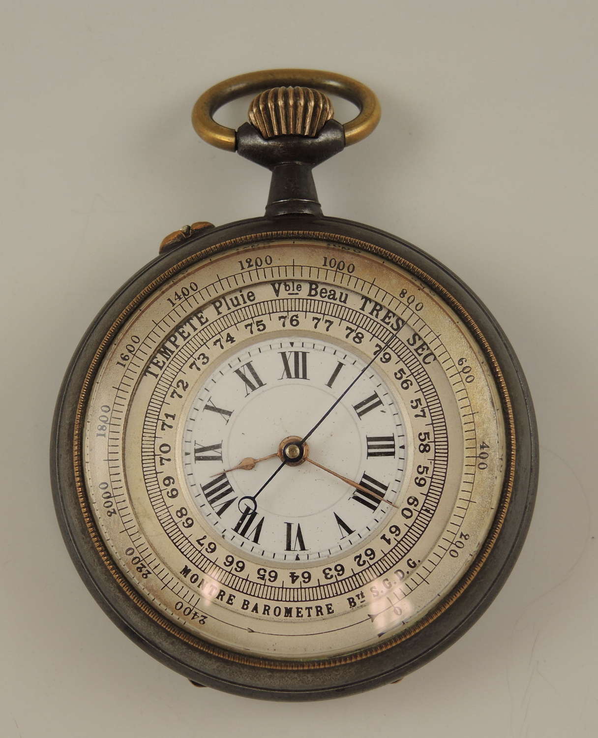 Rare antique pocket watch with a barometer function c1890