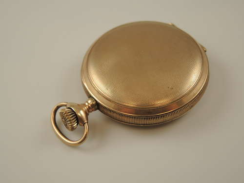 Gold plated Waltham full hunter pocket watch c1916
