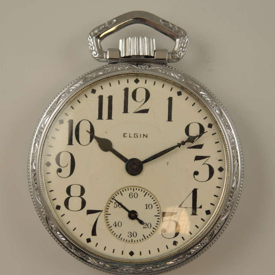 Crisp 16s 17J Elgin Pocket watch c1928