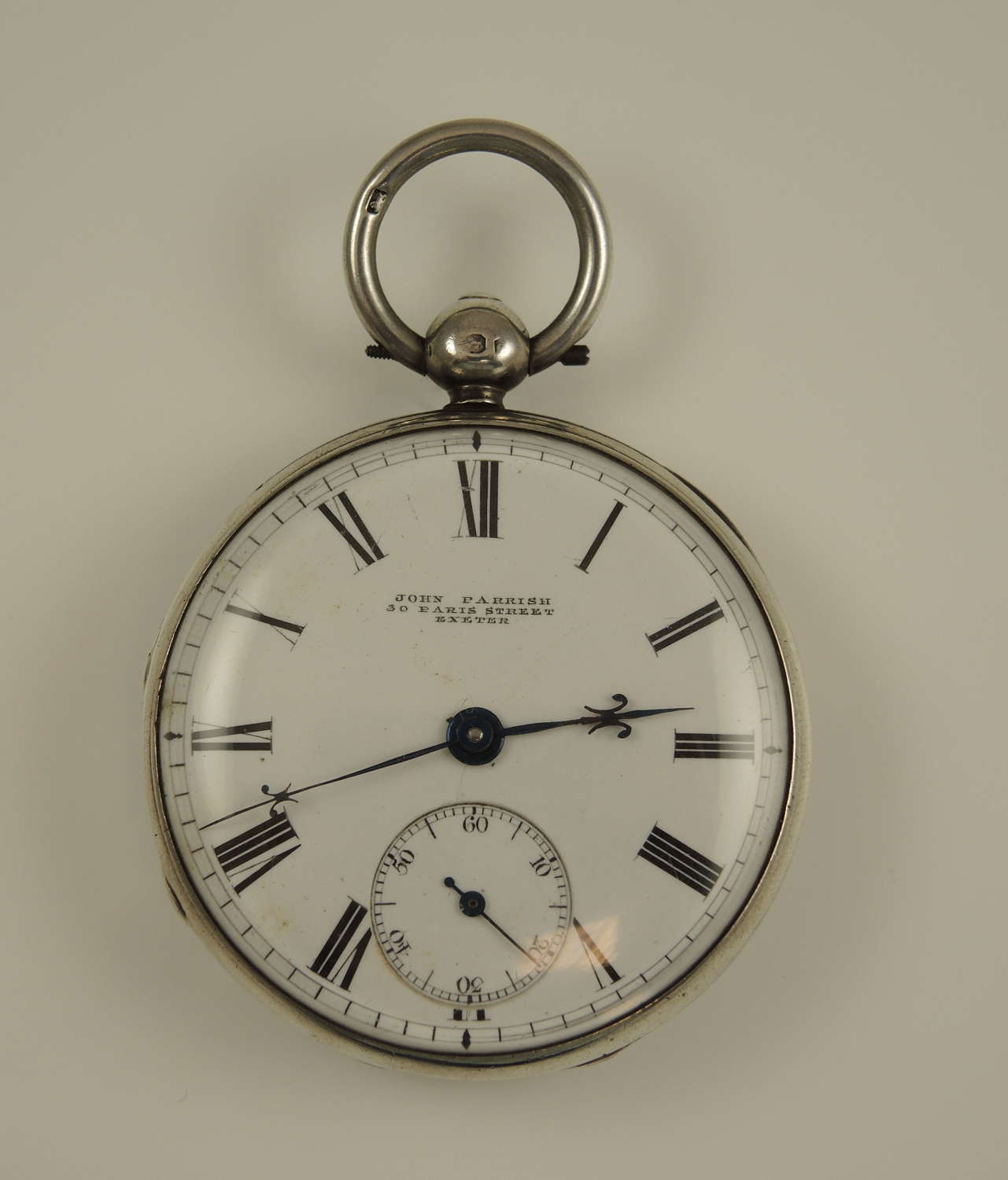 English silver DUPLEX fusee pocket watch. Exeter 1843