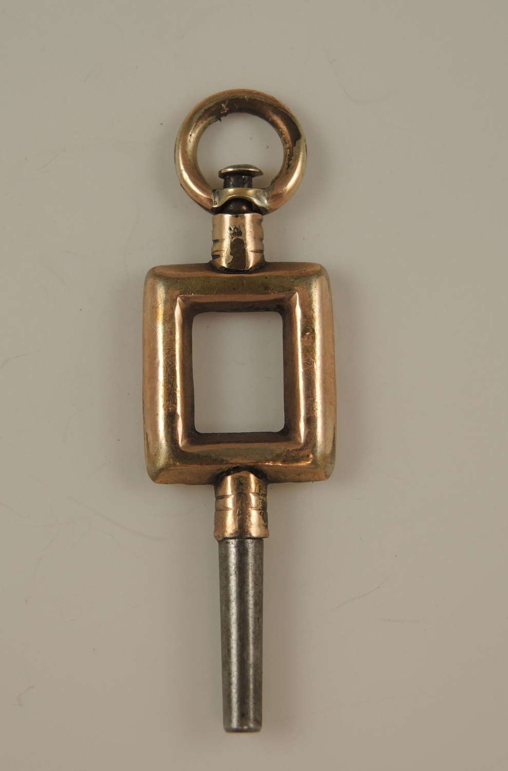 Victorian gilt pocket watch key. c1850