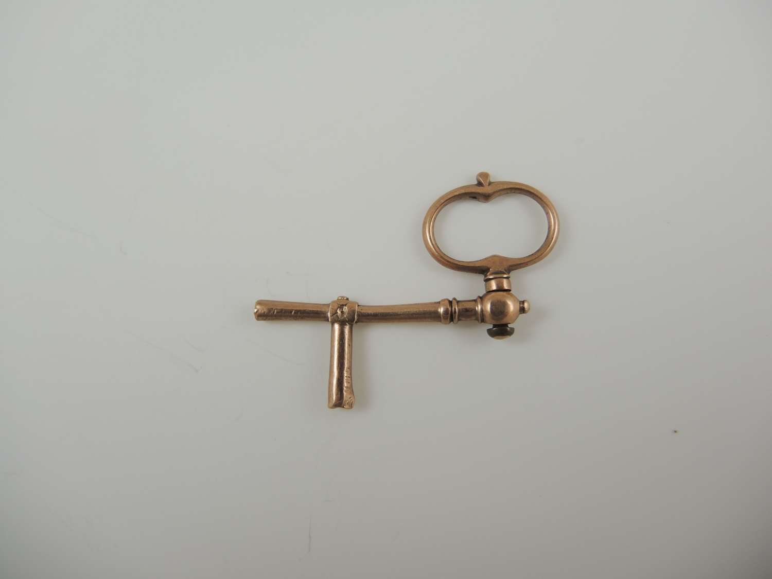 Gold Early double ended Crank pocket watch Key c1750
