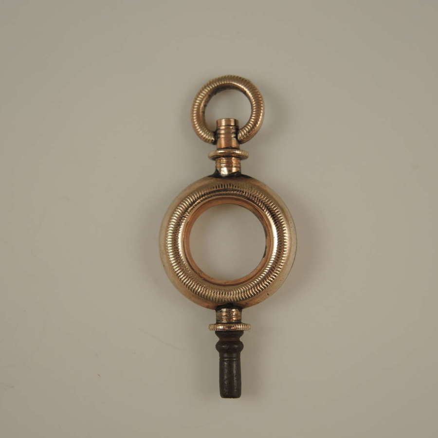 Victorian 15K gold cased pocket watch key c1890