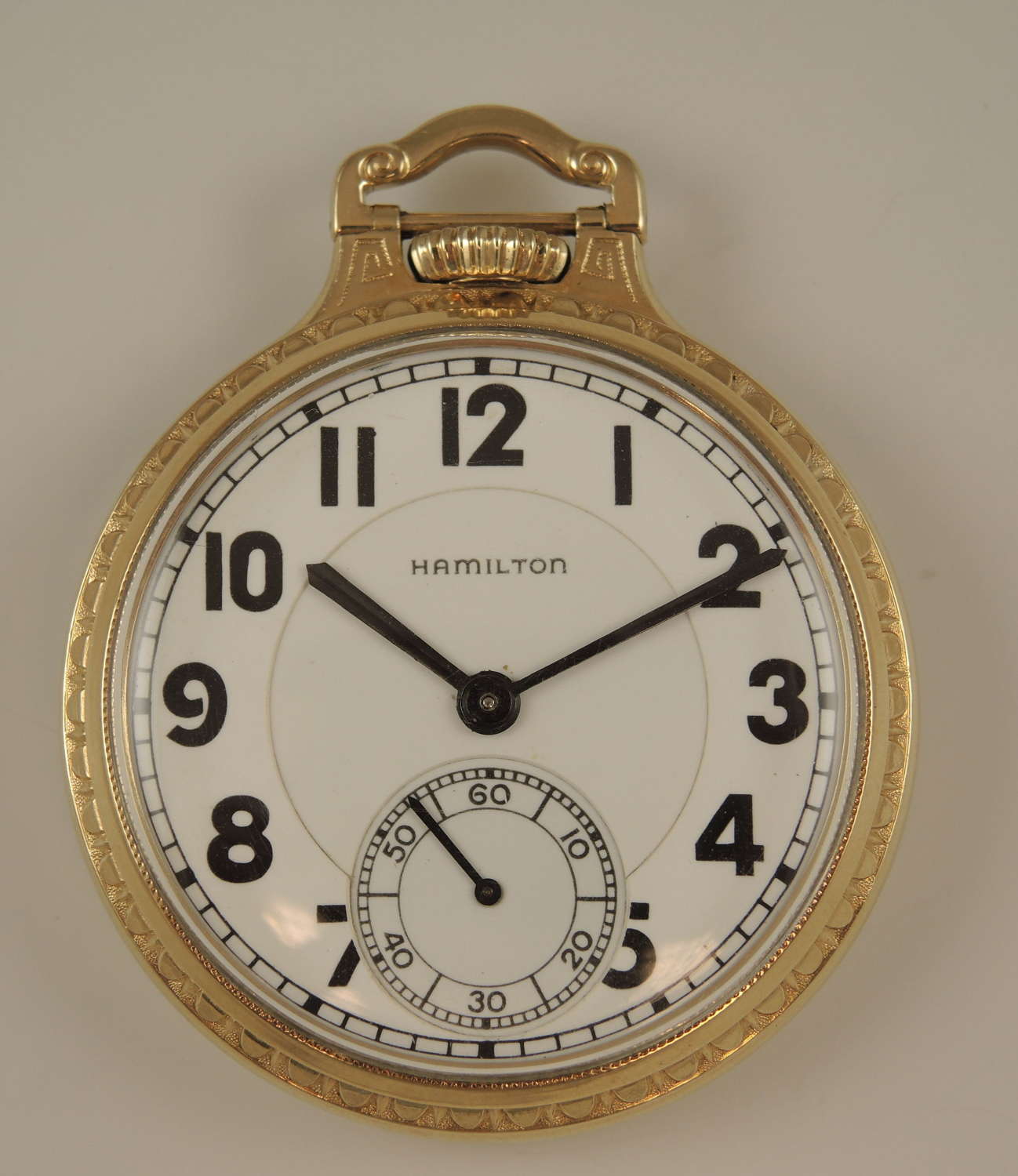Pristine 16s 23J Hamilton 950E pocket watch c1939