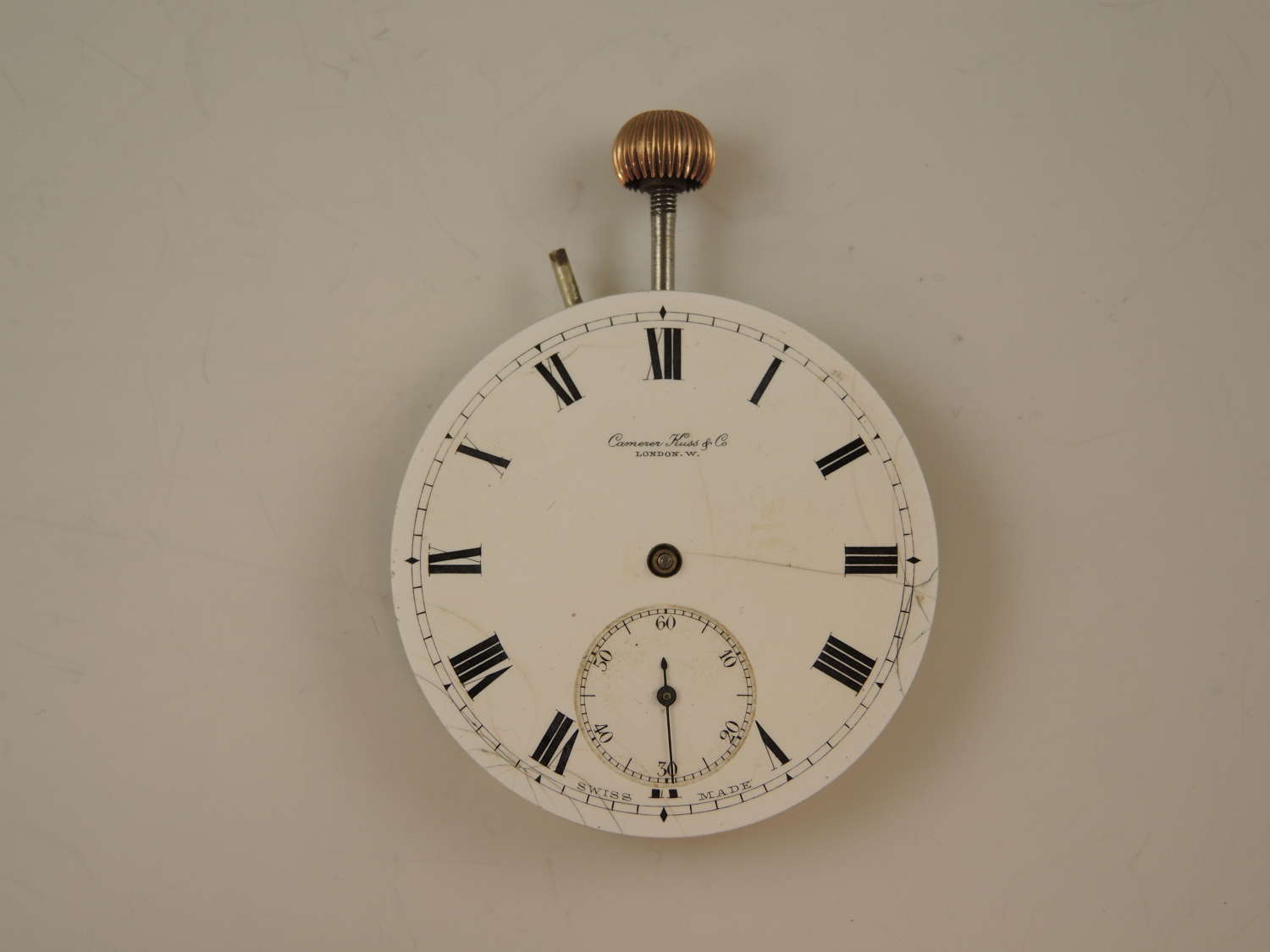 Pocket watch movement by Camerer Cuss & Co c1890