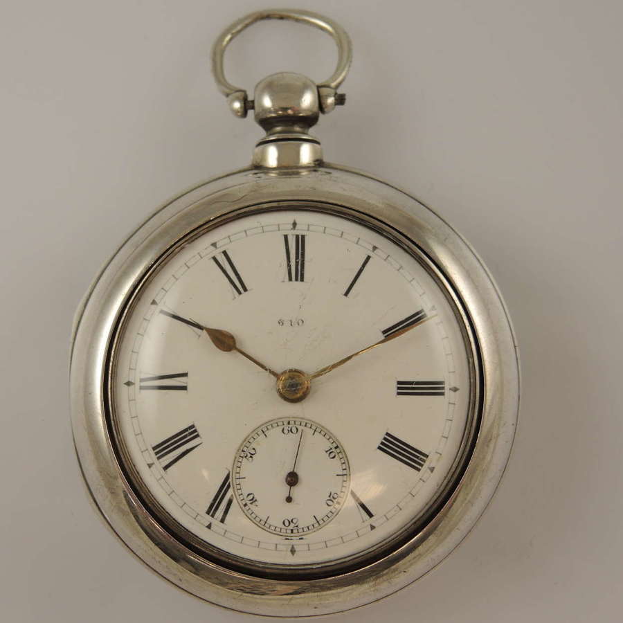 Silver pair cased fusee pocket watch. Buchan. Blairgowrie c1860