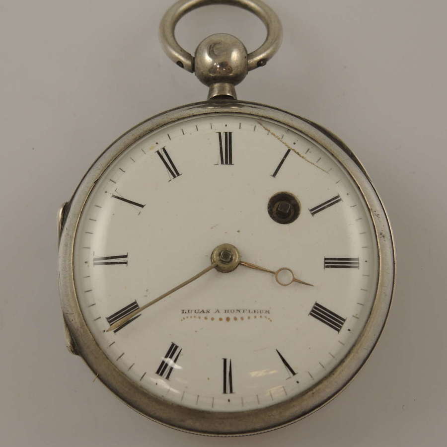 Silver verge fusee from the Napoleonic era c1810