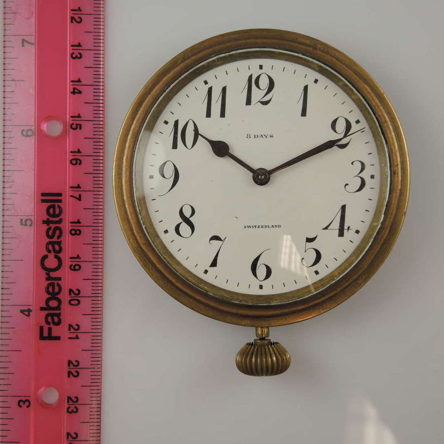 Large 8 day desk clock or car dashboard watch made for TIFFANY c1910