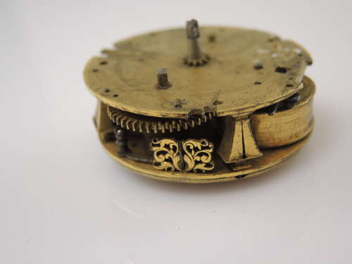 Early verge pocket watch movement. By DeCHARME, London c1690