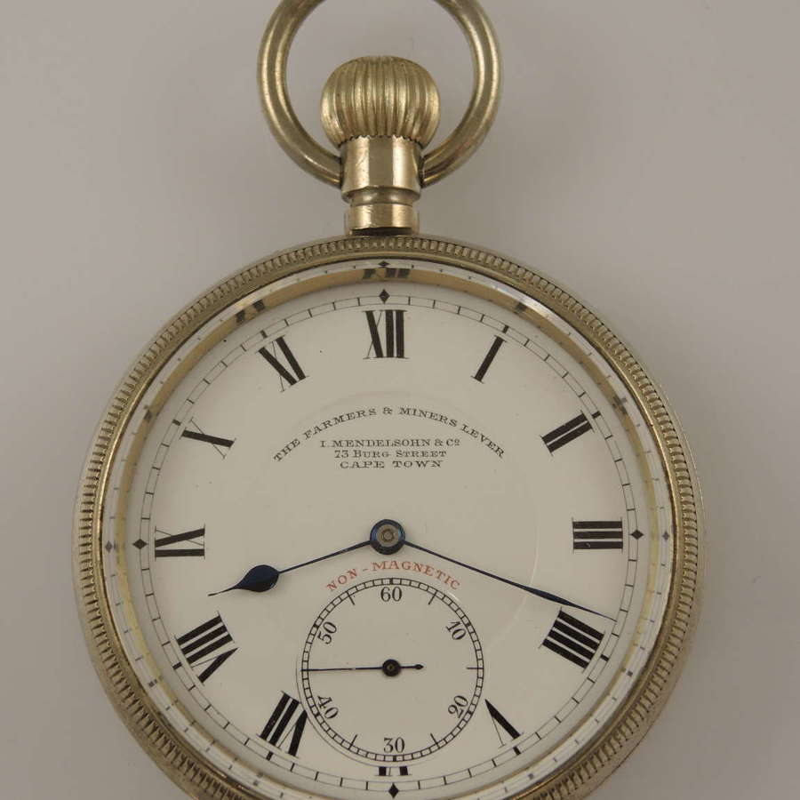 Unusual South African Farmers and Miners pocket watch c1910