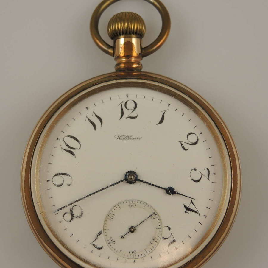 Vintage pocket watch by Waltham with a scarce dial c1906