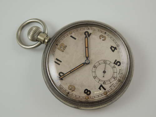 Military pocket watch by Bravingtons c1940