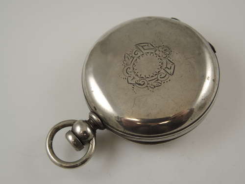 18 size 3 oz coin silver Elgin full hunter pocket watch c1874