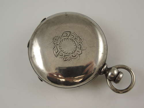 18 size 3 oz coin silver Elgin full hunter pocket watch c1874