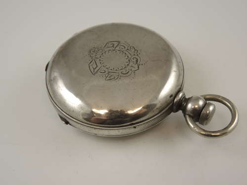 18 size 3 oz coin silver Elgin full hunter pocket watch c1874