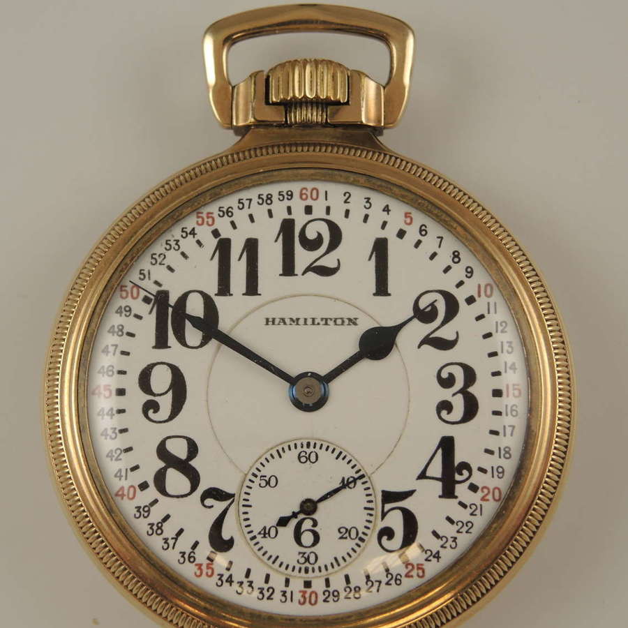 Scarce 16s 23J Hamilton 950E pocket watch c1938