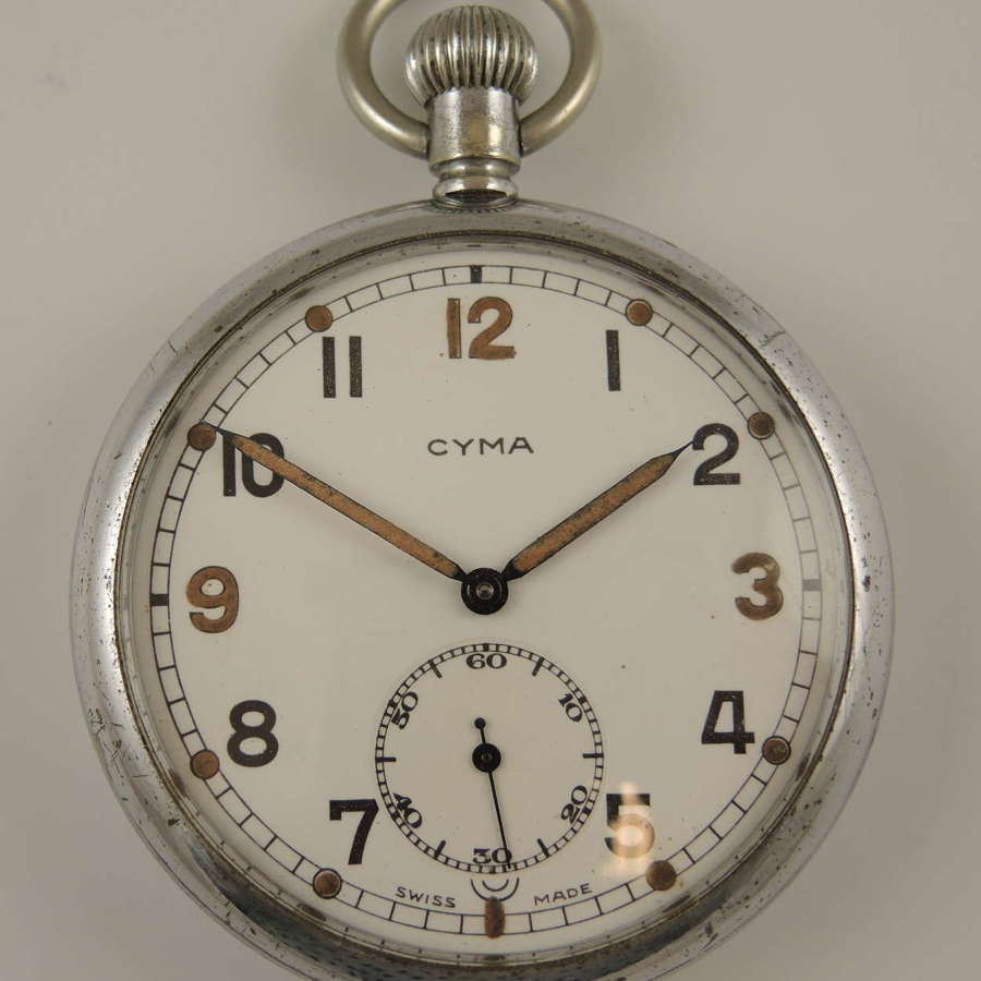 British WWII military pocket watch by Cyma c1940