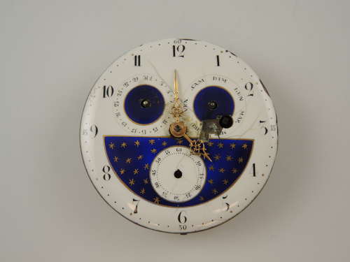 Unusual verge movement with calendar function c1810