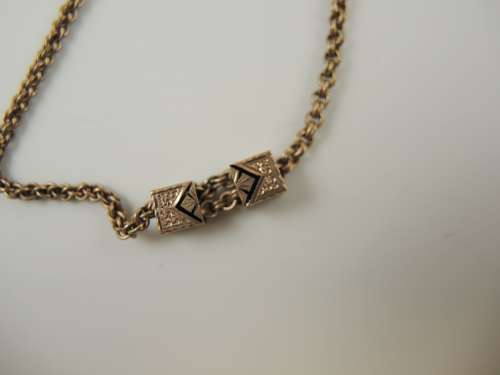 Rare extending Victorian pocket watch chain c1890