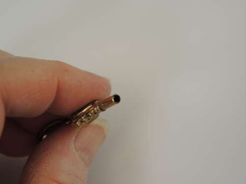 Victorian gilt and stone set pocket watch key c1880