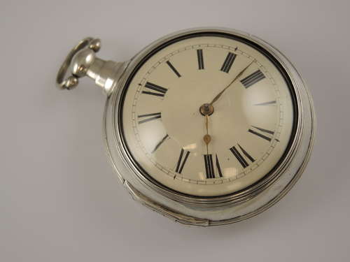 Georgian English silver pair cased verge by Robt KELL, Liverpool c1824