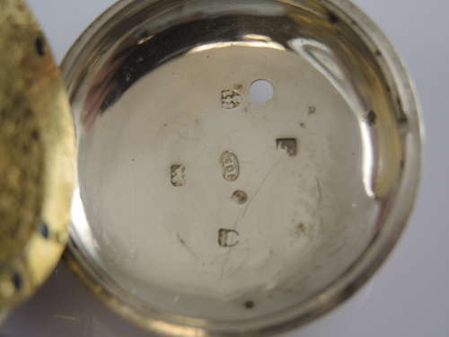 Georgian English silver pair cased verge by Robt KELL, Liverpool c1824